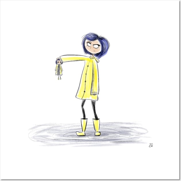 Coraline Watercolor Wall Art by hollydoesart